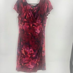 Lauren Ralph Lauren red floral dress